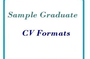 Sample Graduate CV Formats