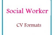 Social worker CV Formats