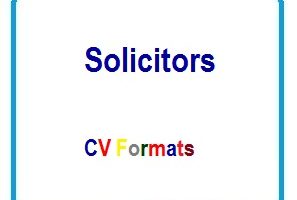 Solicitors CV Formats