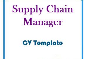 Supply Chain Manager CV Template