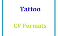 Tattoo CV Formats