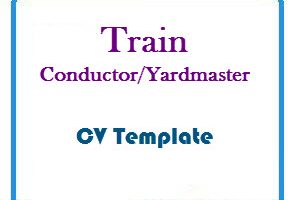 Train Conductor Yardmaster CV Template