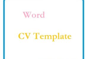 Word CV Template