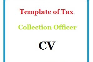 Template of Tax Collection Officer CV