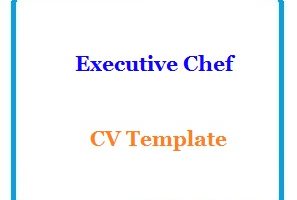 Executive Chef CV Template