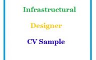 Infrastructural Designer CV Sample