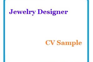 Jewelry Designer CV Sample