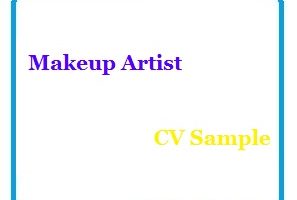 Makeup Artist CV Sample