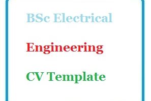 BSc Electrical Engineering CV Template