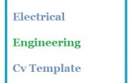 Electrical Engineering Cv Template