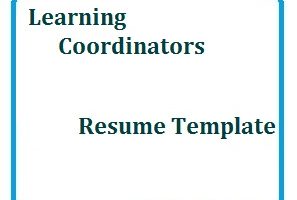 Learning Coordinators Resume Template