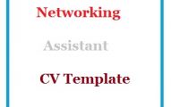 Networking Assistant CV Template