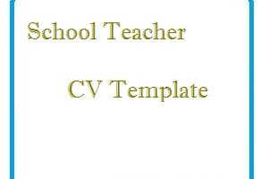 School Teacher Cv Template