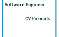 Software Engineer CV Formats