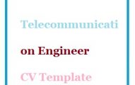 Telecommunication Engineer CV Template