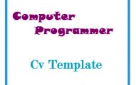 Computer Programmer CV Template