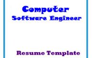 Computer Software Engineer Resume Template