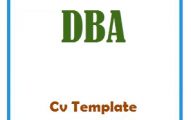 DBA CV Template