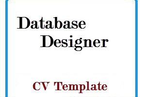 Database Designer CV Template