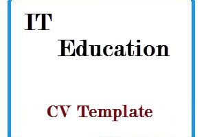 IT Education CV Template