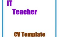IT Teacher CV Template