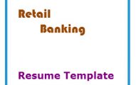 Retail Banking Resume Template