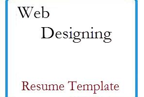 Web Designing Resume Template