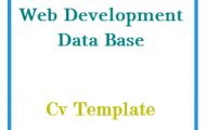 Web Development Data Base CV Template