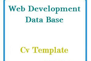 Web Development Data Base CV Template