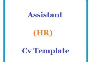 Assistant (HR) Cv Template