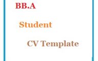 BB.A Student CV Template