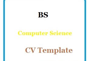 BS Computer Science CV Template