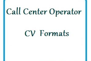Call Center Operator CV Formats