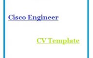 Cisco Engineer CV Template
