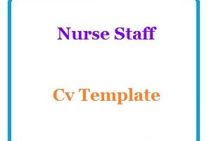 Nurse Staff Cv Template