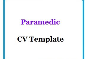 Paramedic CV Template