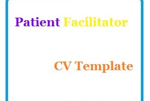 Patient Facilitator CV Template
