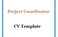 Project Coordinator CV Template