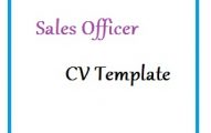 Sales Officer CV Template
