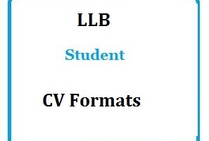 LLB Student CV Formats