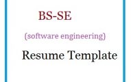 BS-SE (software engineering) Resume Template