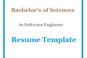 Bachelor’s of Sciences in Software Engineer Resume Template