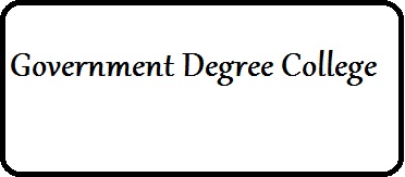 Government Degree College Tenders