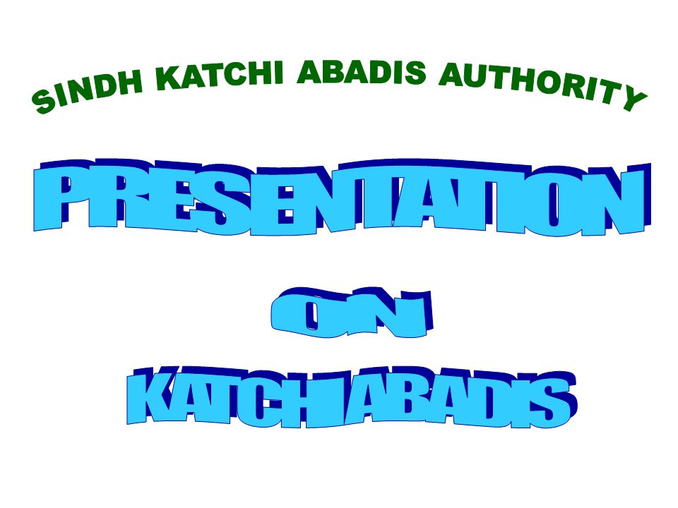 Sindh Katchi Abadis Authority Tenders