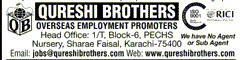Qureshi Brothers Overseas Employment Promoters Jobs