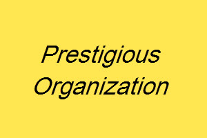 Prestigious Organization Jobs