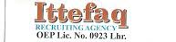 Ittefaq Recruiting Agency Jobs