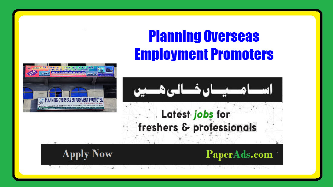 Planning Overseas Employment Promoters 
